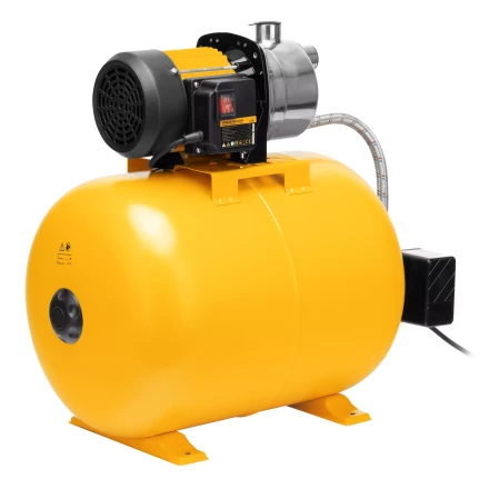 Насосная станция Denzel 97311, PSL1100X, 1100 Вт, 3600 л/ч, ресивер 50 л, подъем 45 м, нержавейка купить в Надыме