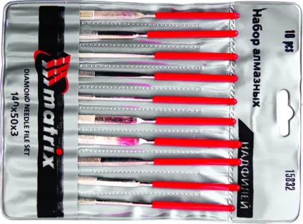 Набор надфилей алмазных 140х50х3 5 штук MATRIX 15830 купить в Надыме