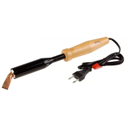 Электропаяльник ЗУБР "МАСТЕР" для лужения с деревянной рукояткой и долговечным жалом, форма клин, 150Вт 55405-150_z01 купить в Надыме