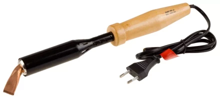 Электропаяльник ЗУБР "МАСТЕР" для лужения с деревянной рукояткой и долговечным жалом, форма клин, 150Вт 55405-150_z01 купить в Надыме