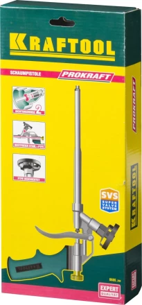 Пистолет "PROKraft" для монтажной пены, тефлоновое покрытие, KRAFTOOL 0685_z03 купить в Надыме