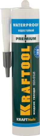 Клей монтажный KRAFTOOL KraftNails Premium KN-915, водостойкий с антисептиком, для ванн и душевых, 310мл 41345_z01 купить в Надыме