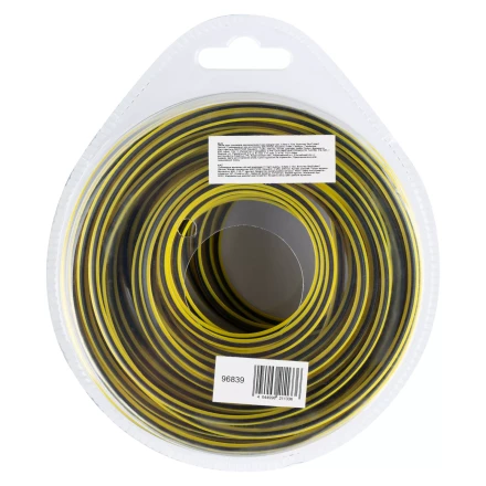 Леска для триммера двухкомпонентная квадратная, 3,0мм х 12м, блистер SkyCutter Denzel 96839 купить в Надыме