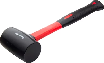 Киянка резиновая, 225 г, черная резина, фибергласовая рукоятка MATRIX 11175 купить в Надыме