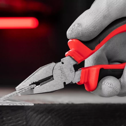 Плоскогубцы комбинированные Matrix, 160 мм, хром-ванадий, двухкомпонентные рукоятки, 17090 купить в Надыме