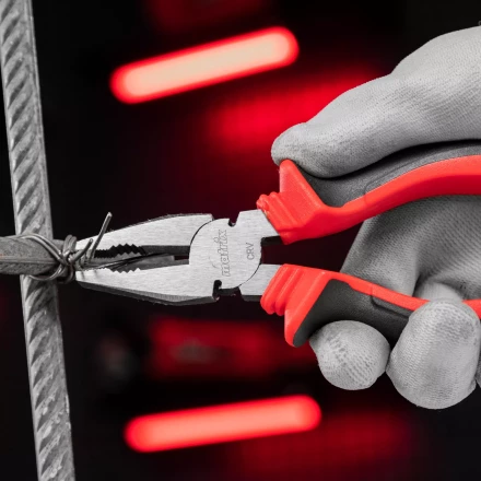 Плоскогубцы комбинированные Matrix, 160 мм, хром-ванадий, двухкомпонентные рукоятки, 17090 купить в Надыме