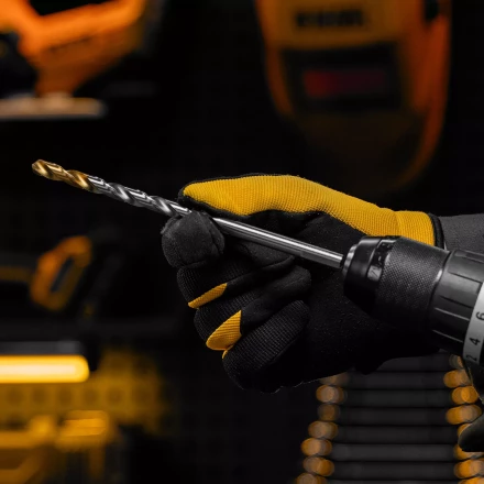 Сверло спиральное по металлу Denzel, 8,5 х 165 мм, Р6М5, Golden Tip, удлиненное, 718261 купить в Надыме