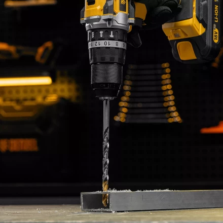 Сверло спиральное по металлу Denzel, 8,5 х 165 мм, Р6М5, Golden Tip, удлиненное, 718261 купить в Надыме