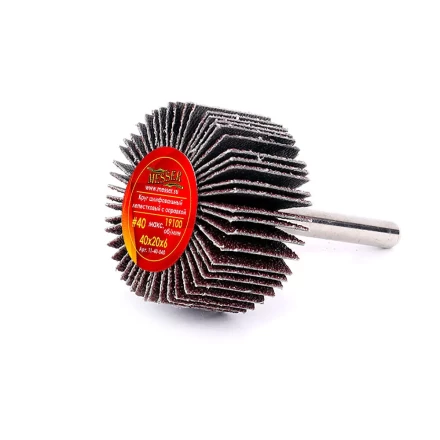 Круг MESSER шлифовальный лепестковый с оправкой (на шпильке) 40х20х6  #40 купить в Надыме