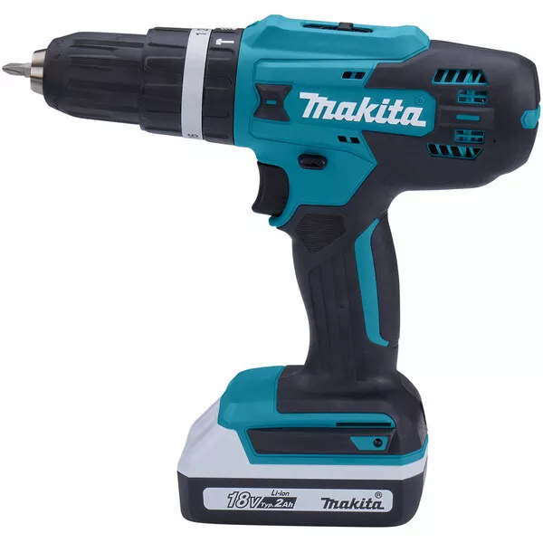 Аккумуляторная ударная 18В дрель-шуруповерт Makita HP488D002 (2*АКБ 1.5Ач тип G, ЗУ) купить в Надыме