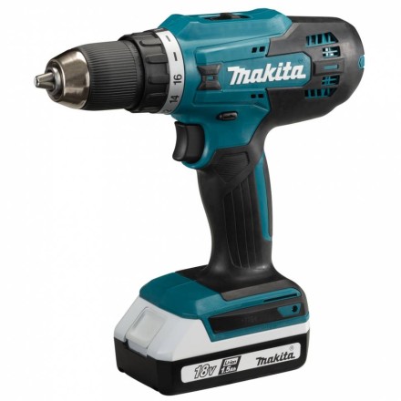 Аккумуляторная ударная 18В дрель-шуруповерт Makita HP488D002 (2*АКБ 1.5Ач тип G, ЗУ) купить в Надыме