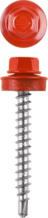 Саморезы ЗУБР окраш., RAL 3003 рубин.-красн., для крепл. кров. матер. к дерев. обреш., 4.8x38мм, 300шт 4-300315-48-038-3003 купить в Надыме