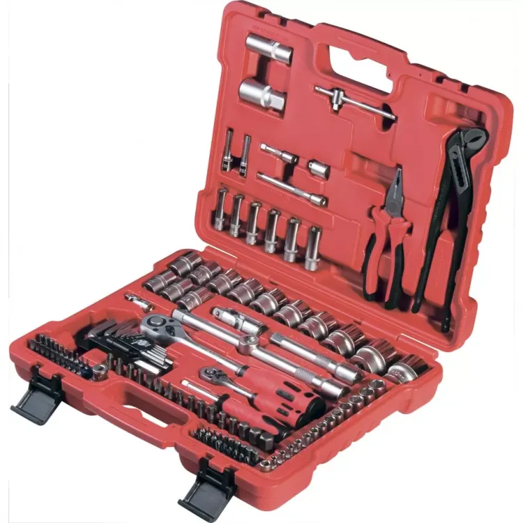 Набор слесарно-монтажный с квадратами 1/4", 1/2" и 5/16", 117 предм  MATRIX PROFI 13587 купить в Надыме