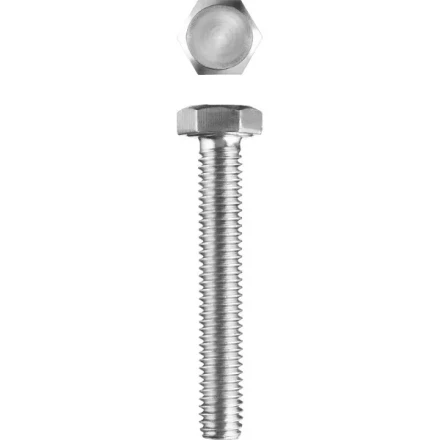 Болт ГОСТ 7798-70, M6 x 80 мм, 3 шт, кл. пр. 5.8, оцинкованный, ЗУБР 303086-06-080 купить в Надыме