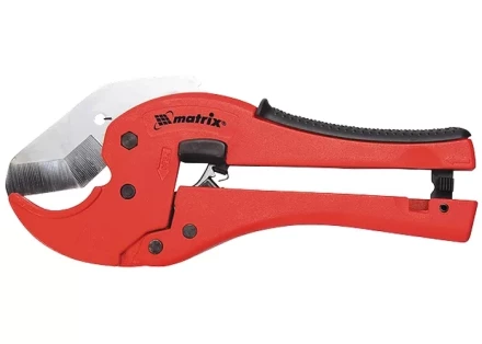 Ножницы для резки изделий из ПВХ D - до 42 мм обрезиненная опорная рукоятка порошковое покрытие рукояток MATRIX 78412 купить в Надыме