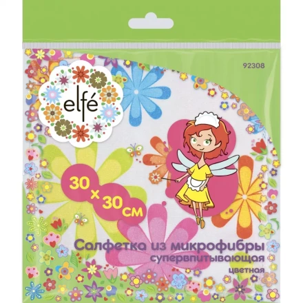 Салфетки из микрофибры цветная 300х300 мм Elfe 92308 купить в Надыме