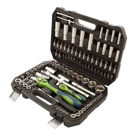 Набор инструментов 108 предметов, CrV, 1/2", 1/4" Сибртех 13511 купить в Надыме