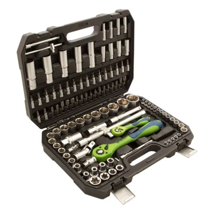 Набор инструментов 108 предметов, CrV, 1/2", 1/4" Сибртех 13511 купить в Надыме