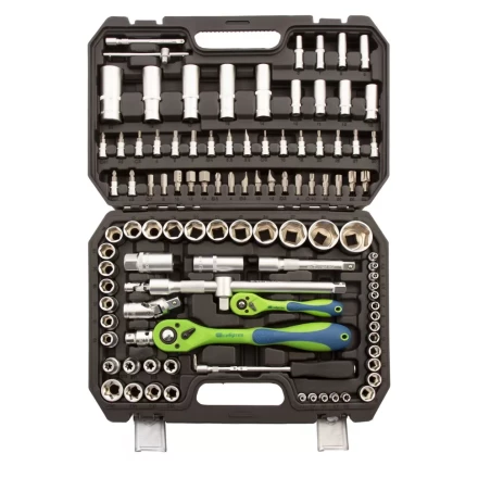 Набор инструментов 108 предметов, CrV, 1/2", 1/4" Сибртех 13511 купить в Надыме