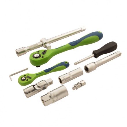 Набор инструментов 108 предметов, CrV, 1/2&quot;, 1/4&quot; Сибртех 13511 купить в Надыме