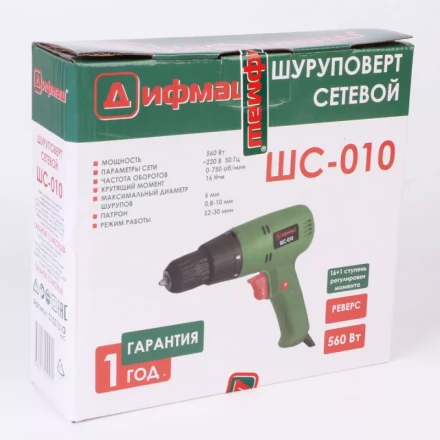Сетевой шуруповерт Дифмаш ШС-010 купить в Надыме