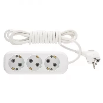 Удлинитель бытовой серия УХз-10-303, с заземлением, 3м, 3 розетки, 10A Stern 95766 купить в Надыме