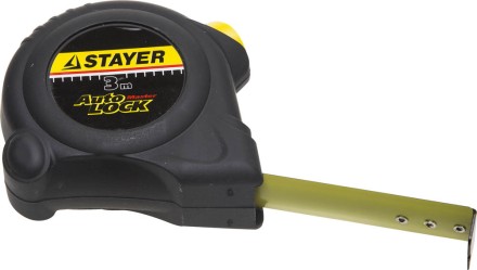 Рулетка STAYER &quot;MASTER&quot; &quot;AUTOLOCK&quot;, корпус с резиновым напылением, автостоп, 3мх16мм 2-34126-03-16_z01 купить в Надыме