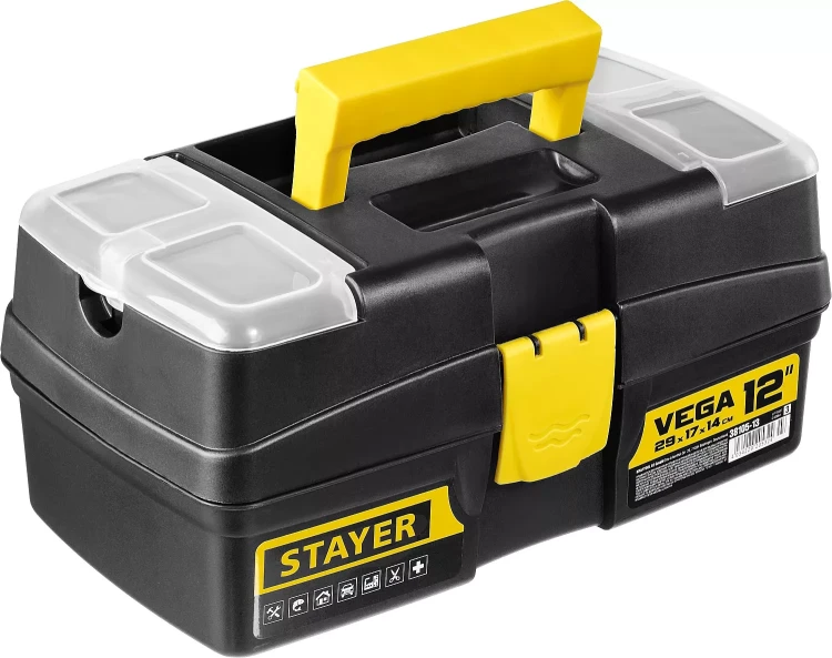Ящик для инструмента "VEGA-12" пластиковый, STAYER 38105-13_z03 купить в Надыме