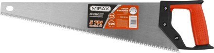 Ножовка по дереву (пила) MIRAX Universal 500 мм, 5 TPI, рез вдоль и поперек волокон, для крупных и средних заготовок 1502-50_z01 купить в Надыме