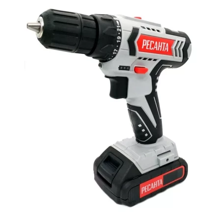 Дрель-шуруповерт аккумуляторная Ресанта ДА-18-2ЛК 75/14/5 купить в Надыме