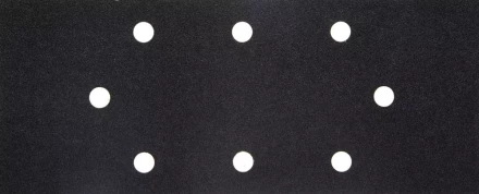 Лист шлиф. универсал. URAGAN "Оптимален для твердых пород дерева" 8 отверстий по линии, для ПШМ, P120, 93х230мм, 50шт 907-22102-120-50 купить в Надыме