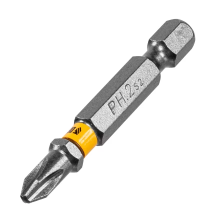 Бита PH2х25, сталь легированная S2, 20 шт., пластиковая коробка, , Е 6,3 Denzel 11681 купить в Надыме