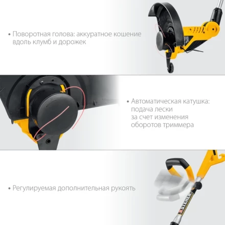 STEHER 600 Вт, ш/с 33 см, сетевой триммер (TEL-33-610) купить в Надыме
