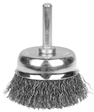 ЗУБР "ЭКСПЕРТ". Щетка чашечная для дрели, витая стальная проволока 0,3мм, 50мм 35253-050_z01 купить в Надыме