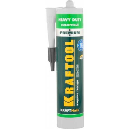 Клей монтажный KRAFTOOL KraftNails Premium KN-905, особопрочный, многоцелевой, без растворителей, 310мл 41348_z01 купить в Надыме