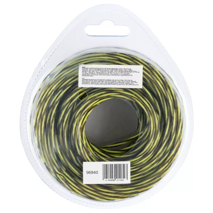 Леска для триммера двухкомпонентная витая квадратная, 2,0мм х 15м, блистер SkyCutter Denzel 96840 купить в Надыме