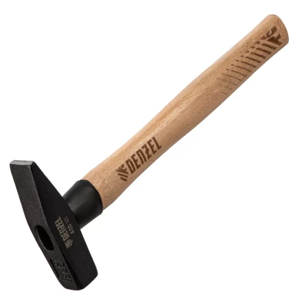 Молоток слесарный, 400 г Denzel, кованый квадратный боек, буковая рукоятка, 10428 купить в Надыме