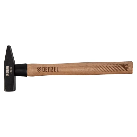 Молоток слесарный, 400 г Denzel, кованый квадратный боек, буковая рукоятка, 10428 купить в Надыме