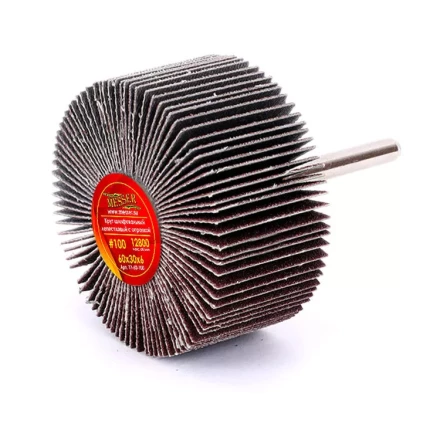 Круг MESSER шлифовальный лепестковый с оправкой (на шпильке) 60х30х6  #100 купить в Надыме