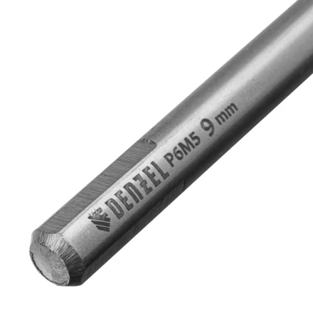 Сверло спиральное по металлу Denzel, 9 х 175 мм, Р6М5, Golden Tip, удлиненное 718262 купить в Надыме