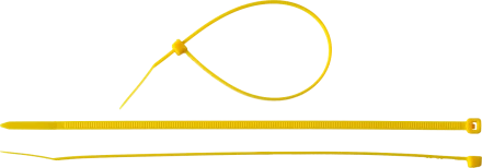 Кабельные стяжки желтые КС-Ж1 нейлоновые промфасовка серия ПРОФЕССИОНАЛ купить в Надыме