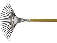 Грабли веерные 18 зубьев с черенком оцинкованные круглый зуб  СИБРТЕХ Россия 61781 купить в Надыме