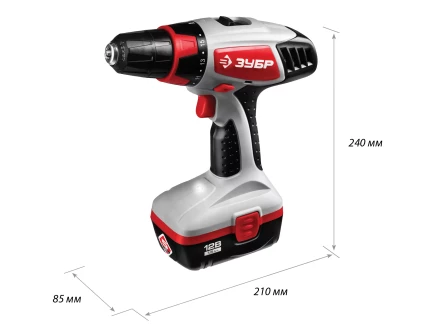 Дрель-шуруповерт 2 АКБ ЗДА-12-2 КИН серия МАСТЕР купить в Надыме