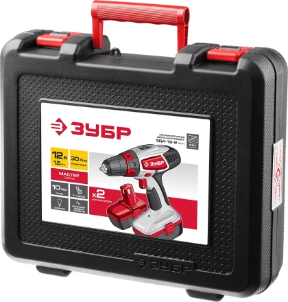 Дрель-шуруповерт 2 АКБ ЗДА-12-2 КИН серия МАСТЕР купить в Надыме