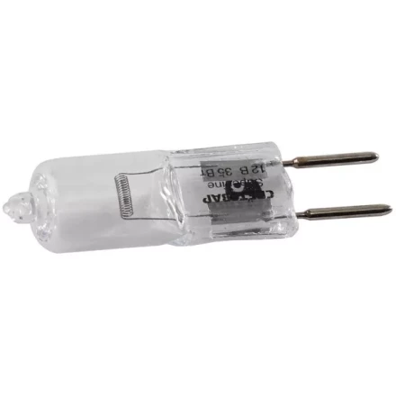 Лампа галогенная СВЕТОЗАР капсульная, прозрачное стекло, цоколь GY6.35, диаметр 12мм, 35Вт, 12В SV-44773-T купить в Надыме