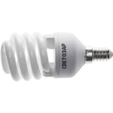 Энергосберегающая лампа СВЕТОЗАР "КОМПАКТ" спираль,цоколь E14(миньон),Т2,теплый белый свет(2700 К), 10000час, 15Вт(75) 44351-15_z01 купить в Надыме