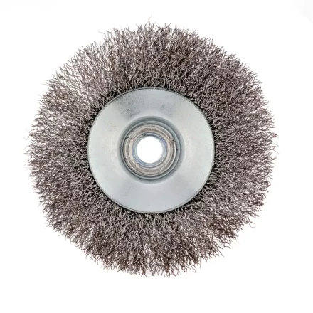 Щетка для УШМ 115 мм М14 тарелка витая проволока Сибртех 746127 купить в Надыме