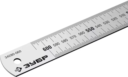 ЗУБР Про-60, длина 0.60 м, усиленная нержавеющая линейка, Профессионал (34280-060) купить в Надыме