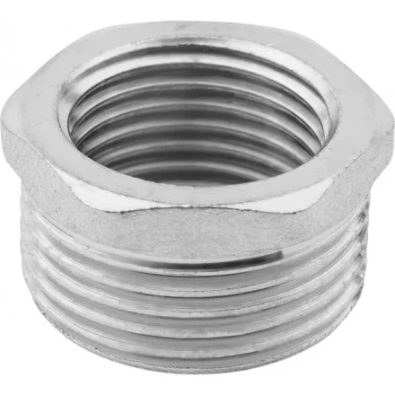 Футорка ЗУБР "ЭКСПЕРТ", никелированная латунь, 3/4" х 1/2" 51281-3/4-1/2 купить в Надыме