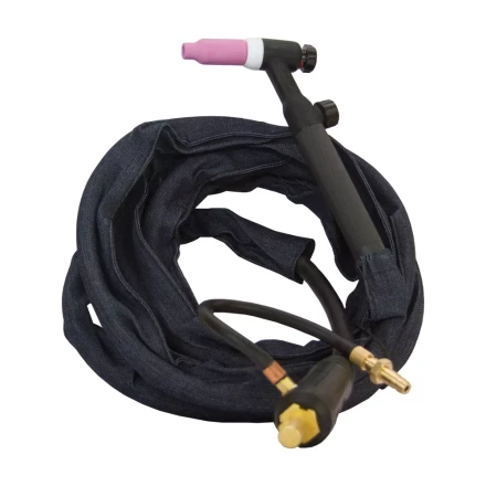 Горелка SRT-17V 4м 35мм2 комплект - цанга 1,6 2,0 2,4 сопло №4 5 6 FoxWeld купить в Надыме